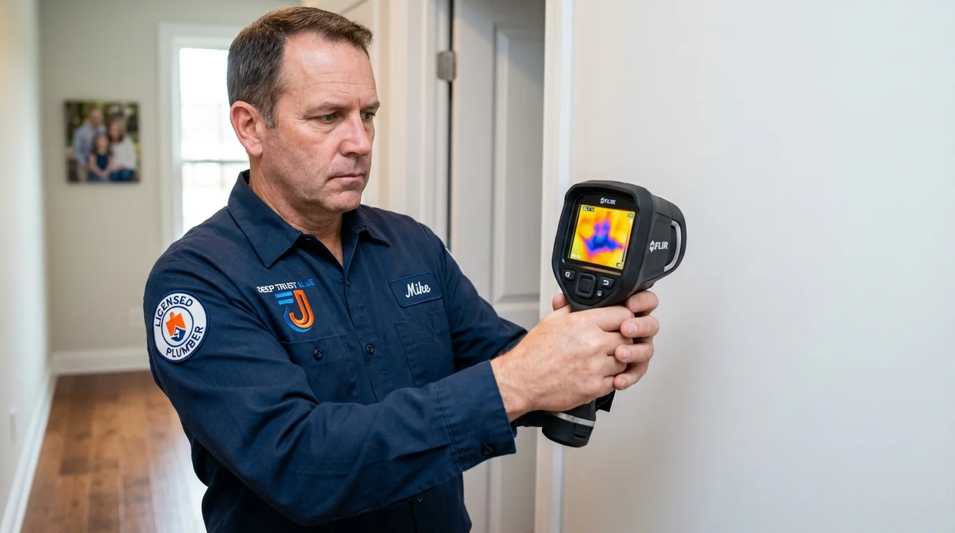 Thermal imaging leak detection by Johns Plumbing LLC in Kenton